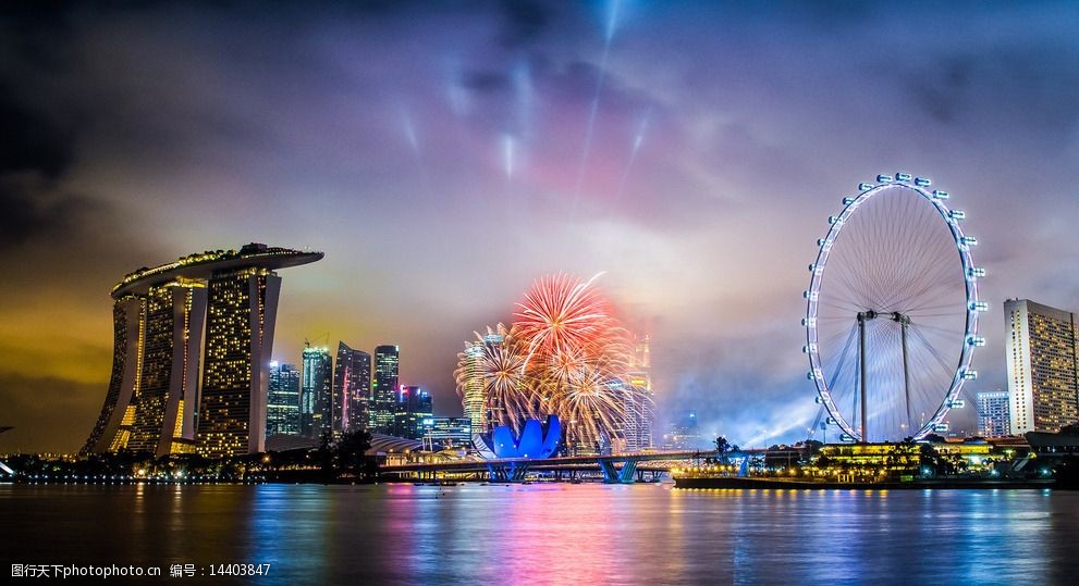 新加坡摩天轮图片