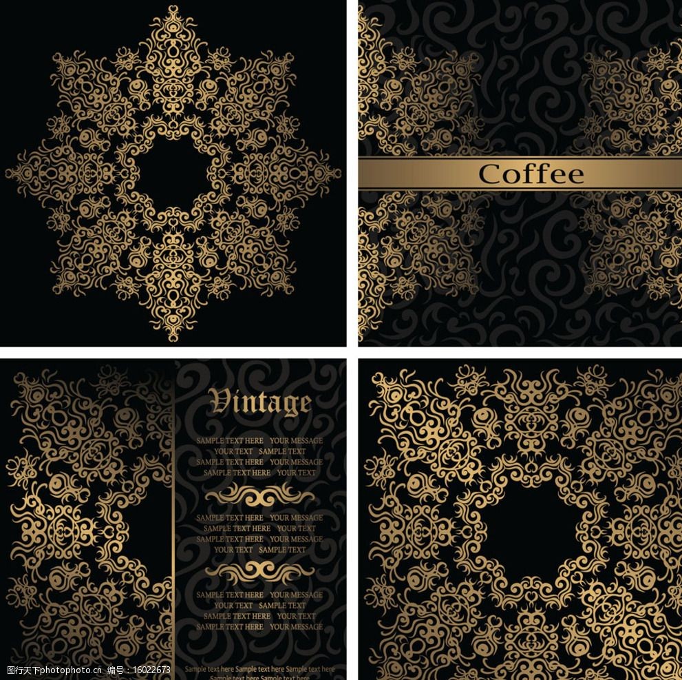 皇室欧式花纹图片