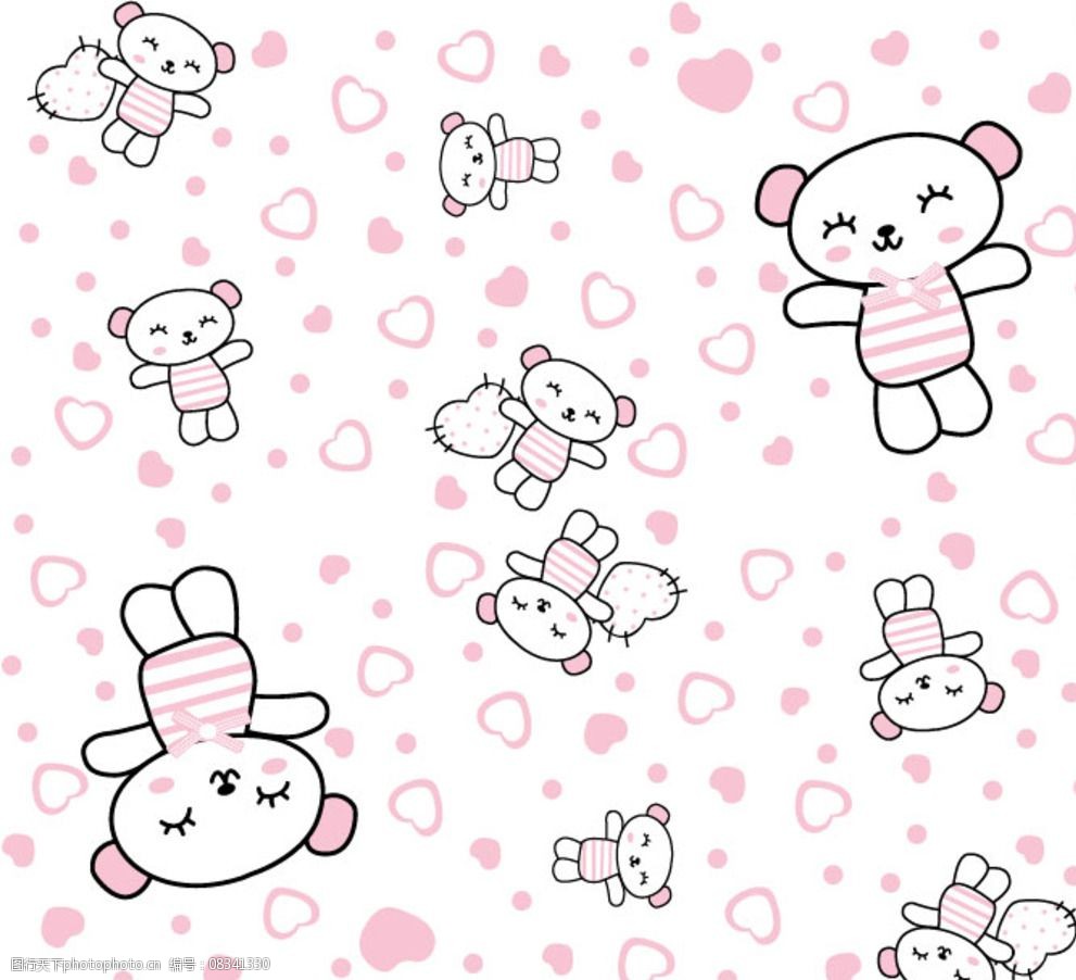 关键词:婴童女孩循环图案 婴童女孩 循环图案 可爱 爱心 布花 图案一