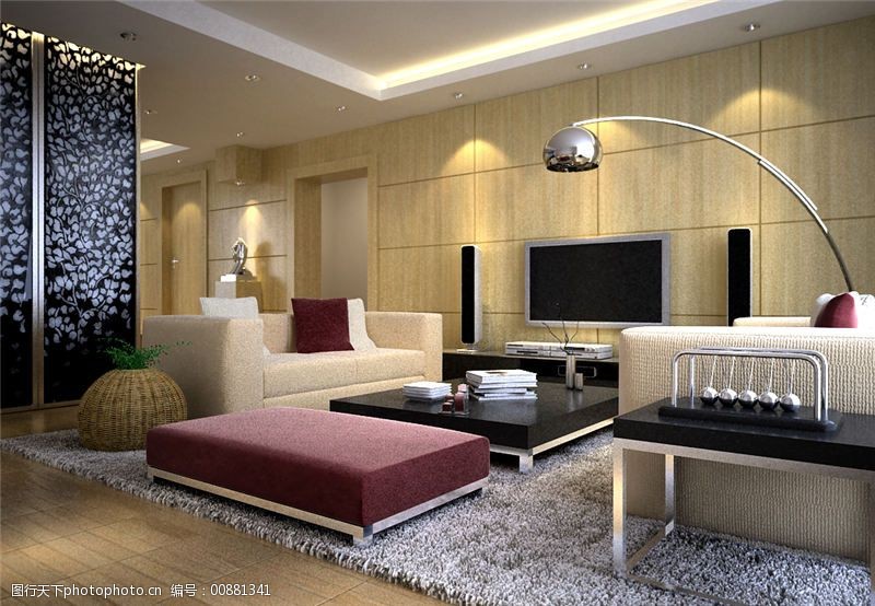 室内场景设计素材3d模型素材图片 图行天下素材网