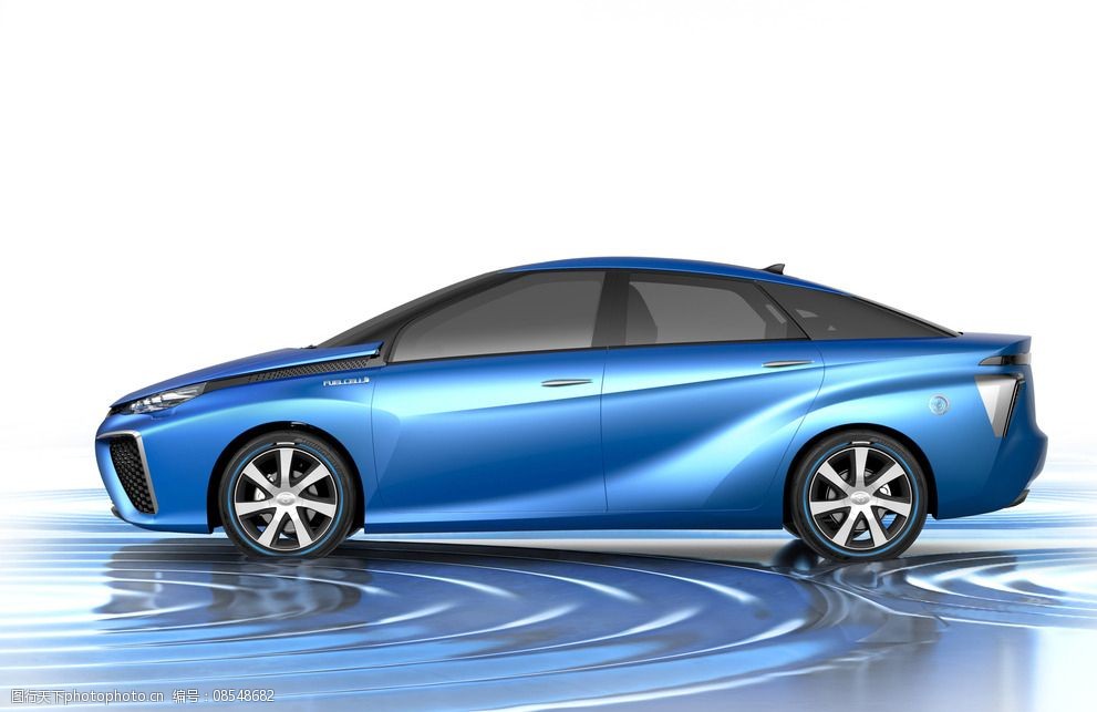 关键词:丰田 fcv 概念车 蓝色 侧视图 未来 车辆 汽车 设计 3d设计 3d