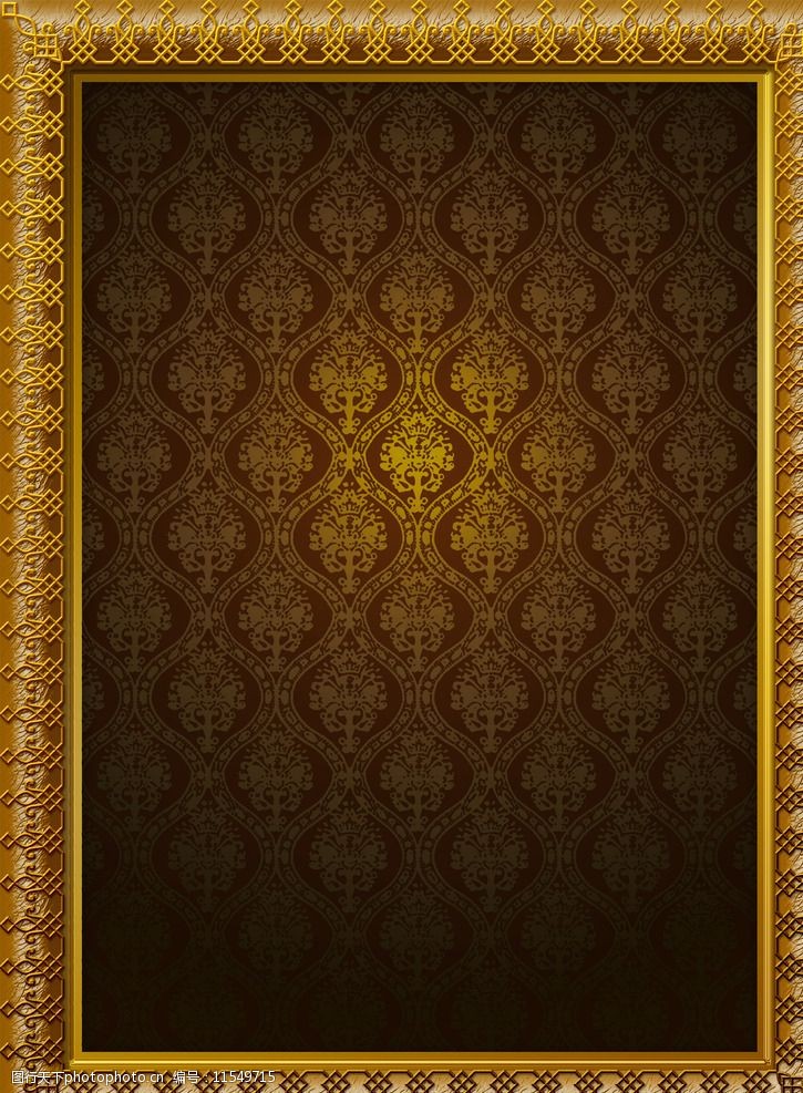 金色欧式边框图片