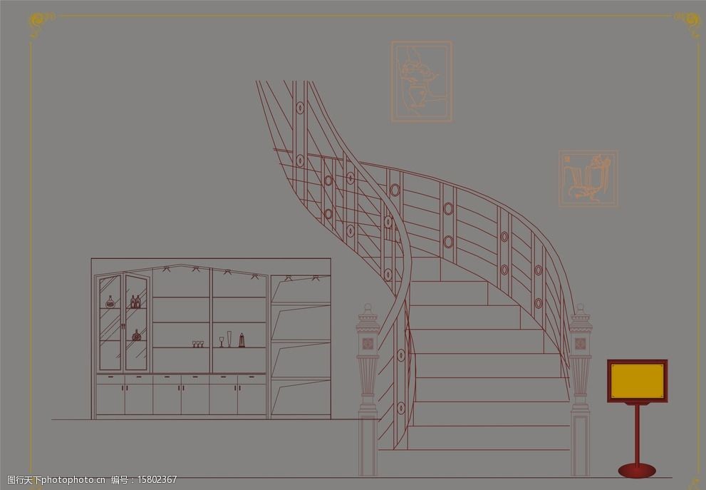 楼梯矢量图图片