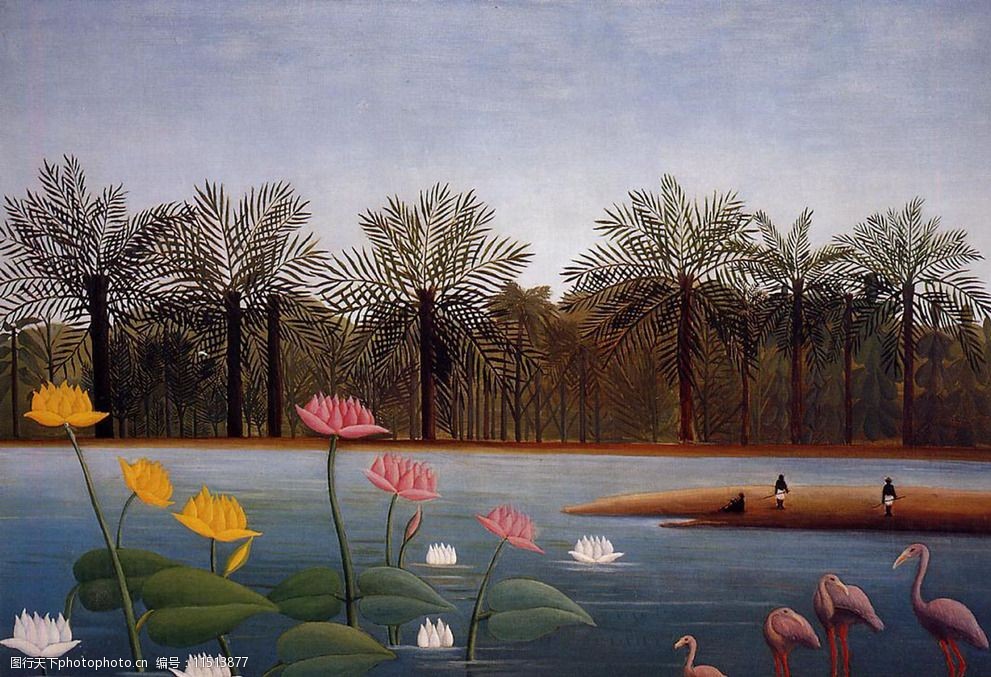 卢梭梦乡大师绘画图片