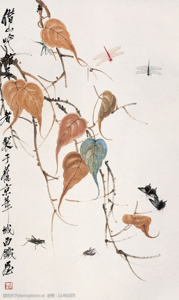 关键词:齐白石 花鸟 写意 国画 近现代绘画 齐白石作品 设计 文化艺术