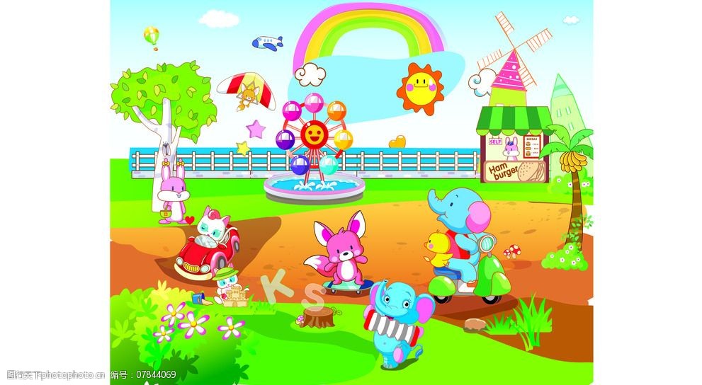 益智动物聚会图片