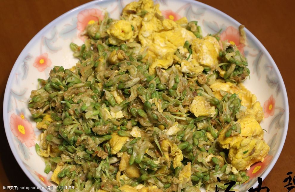 洋槐花炒鸡蛋图片