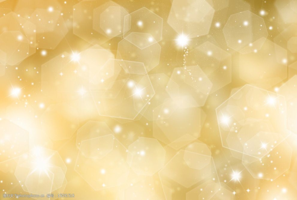 朦胧灯光金黄背景图片