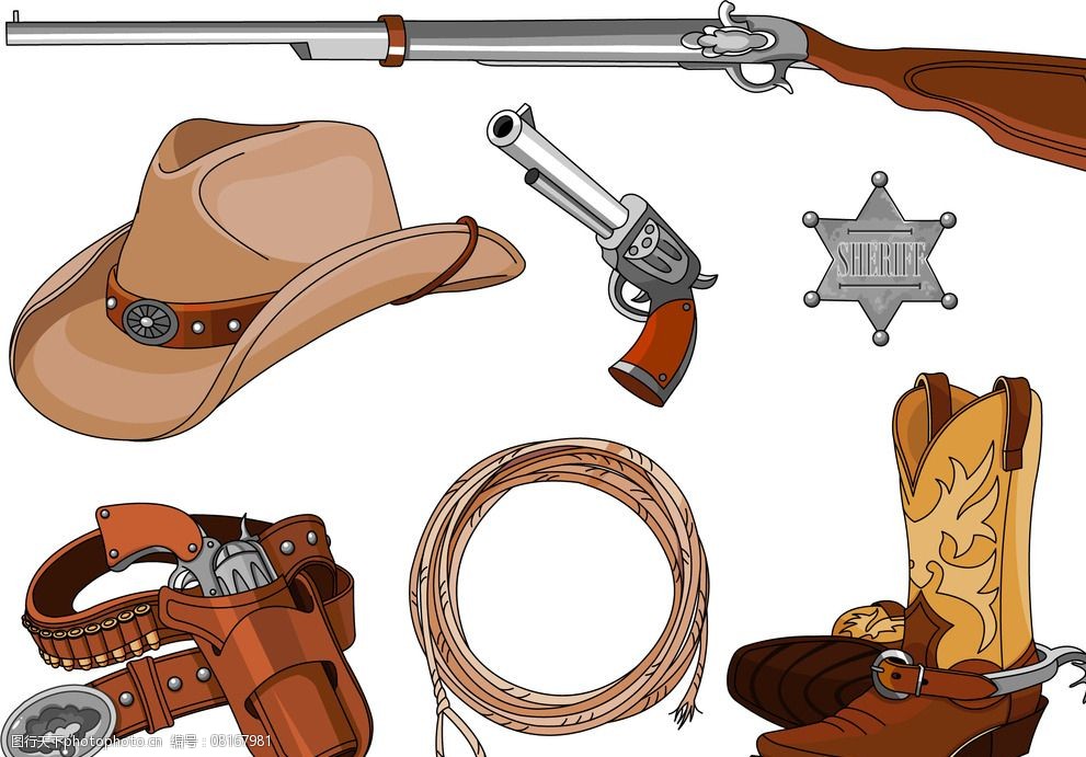 西部牛仔用品图片