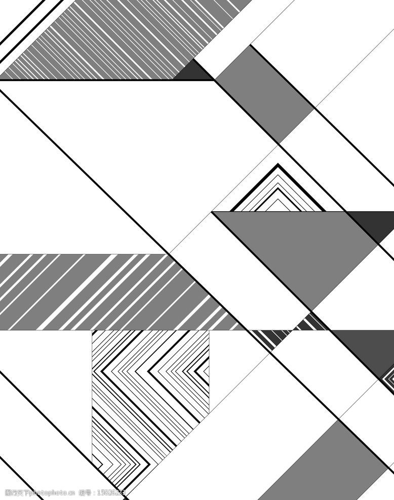 线条三角拼接几何图片