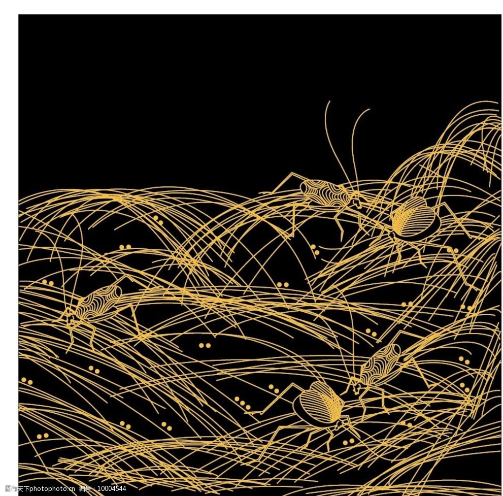 昆虫抽象画图片