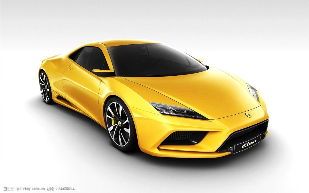 黄色超级跑车素材图片-图行天下图库