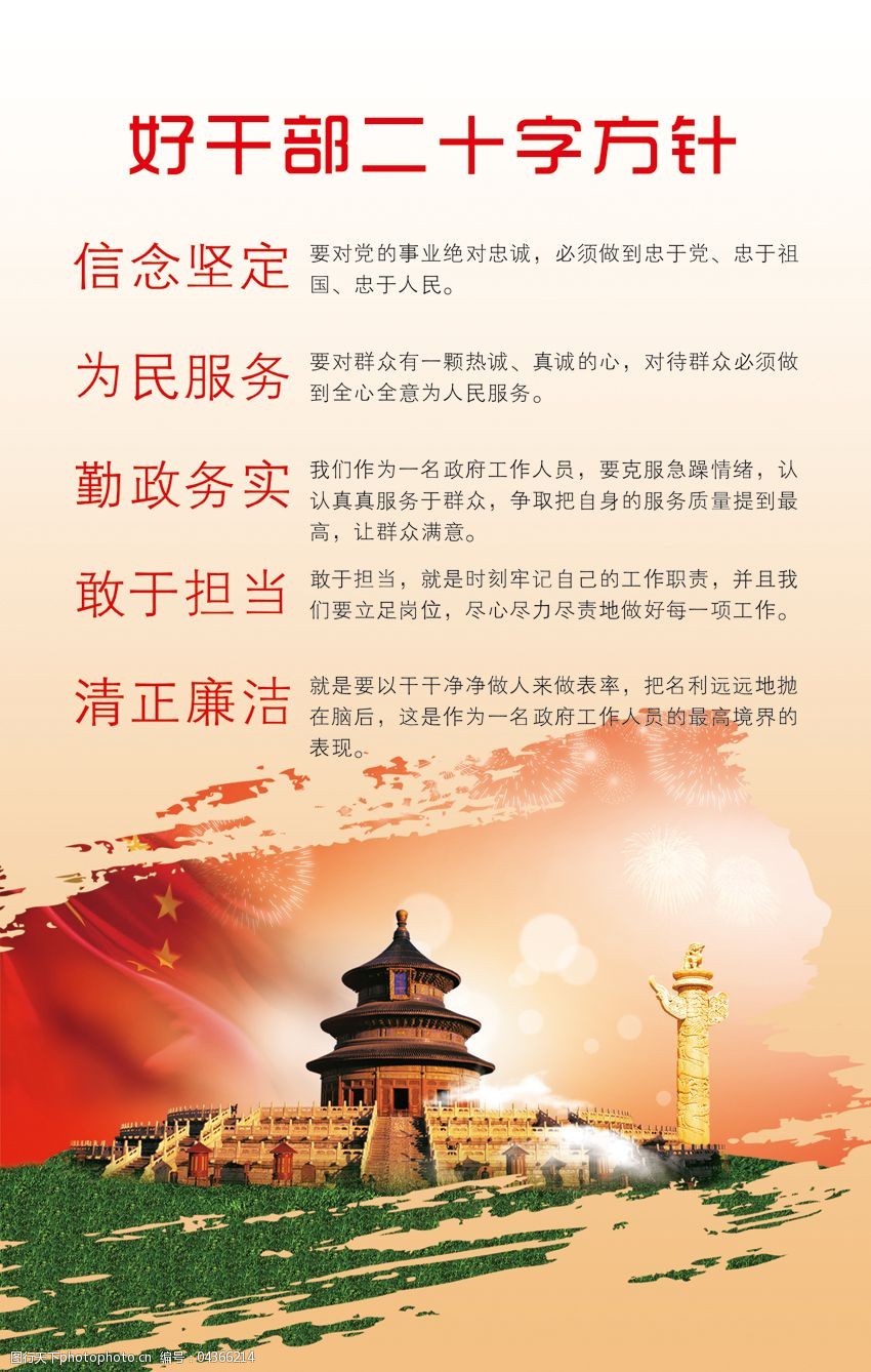 好干部二十字方针