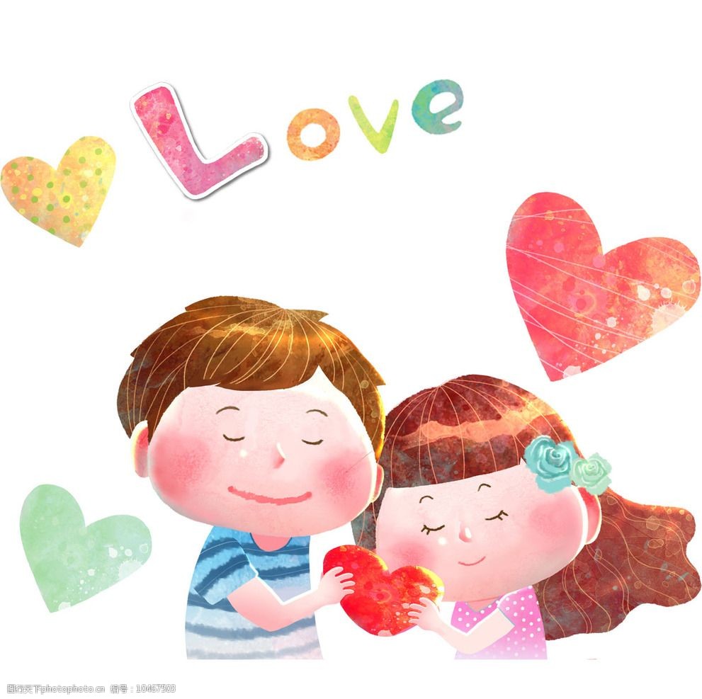 卡通情侣图片
