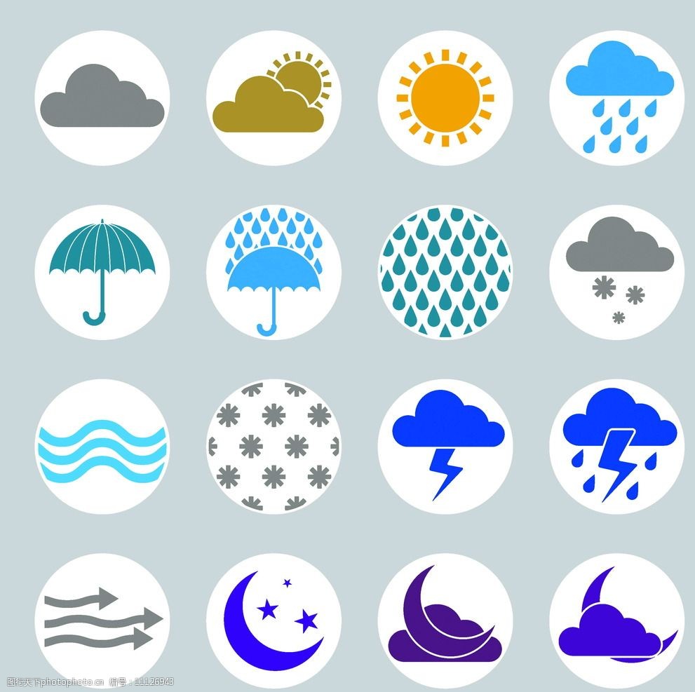各种气象标志图片