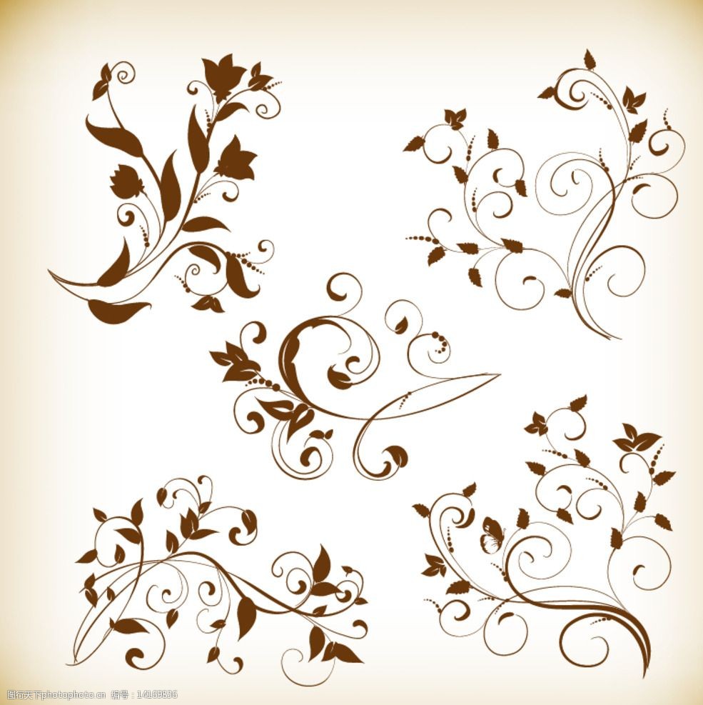 欧式复古花纹图片