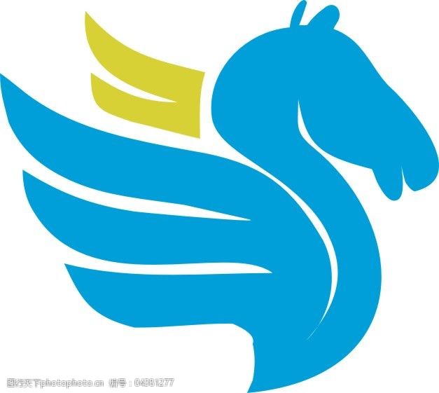 蓝色小马小天马独角兽