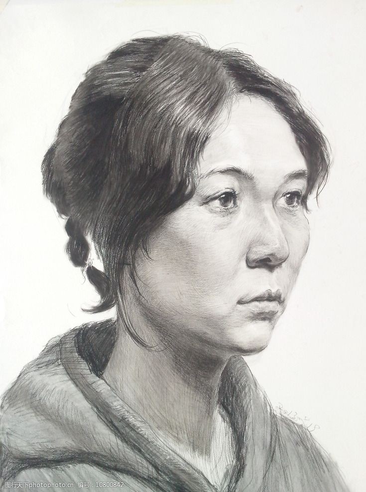 关键词:素描头像 素描画 人物头像 线条 新天地标志 女人物 设计 文化