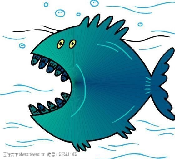 鱼水中运物矢量素材eps_0157