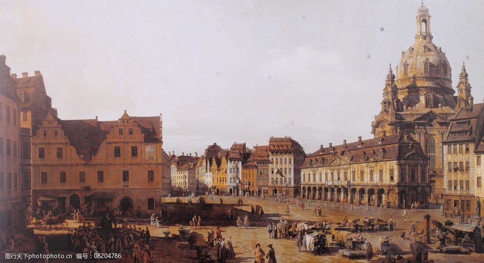 油画建筑高清欧式图片