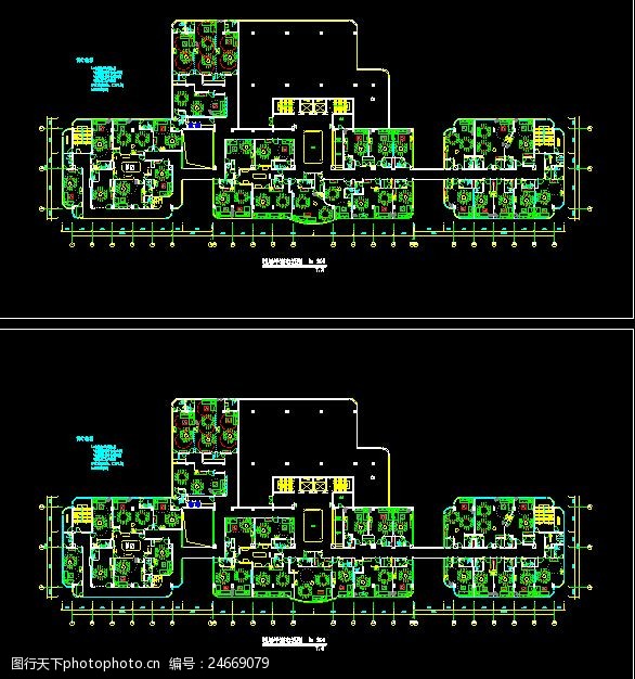 關鍵詞:大酒店四層平面圖 建築圖紙 cad設計圖下載 cad施工模板 dwg