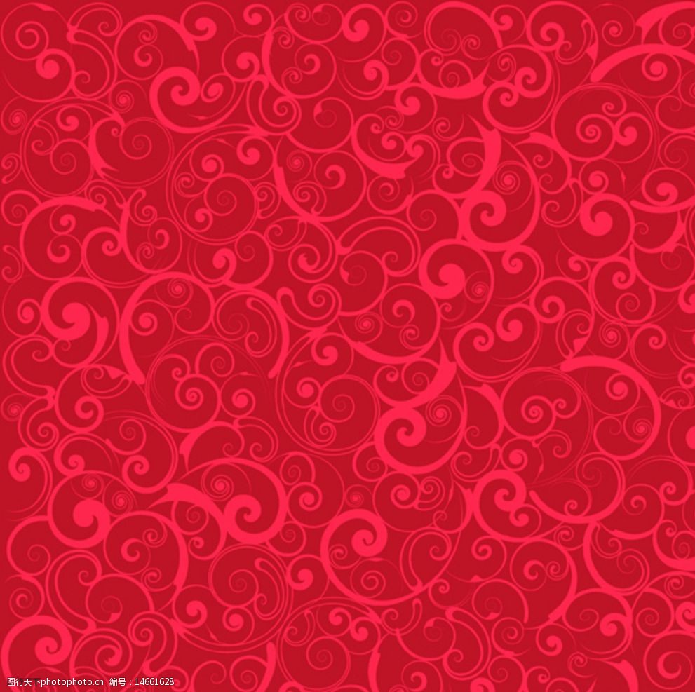 红色花纹树藤背景图片图片-图行天下图库