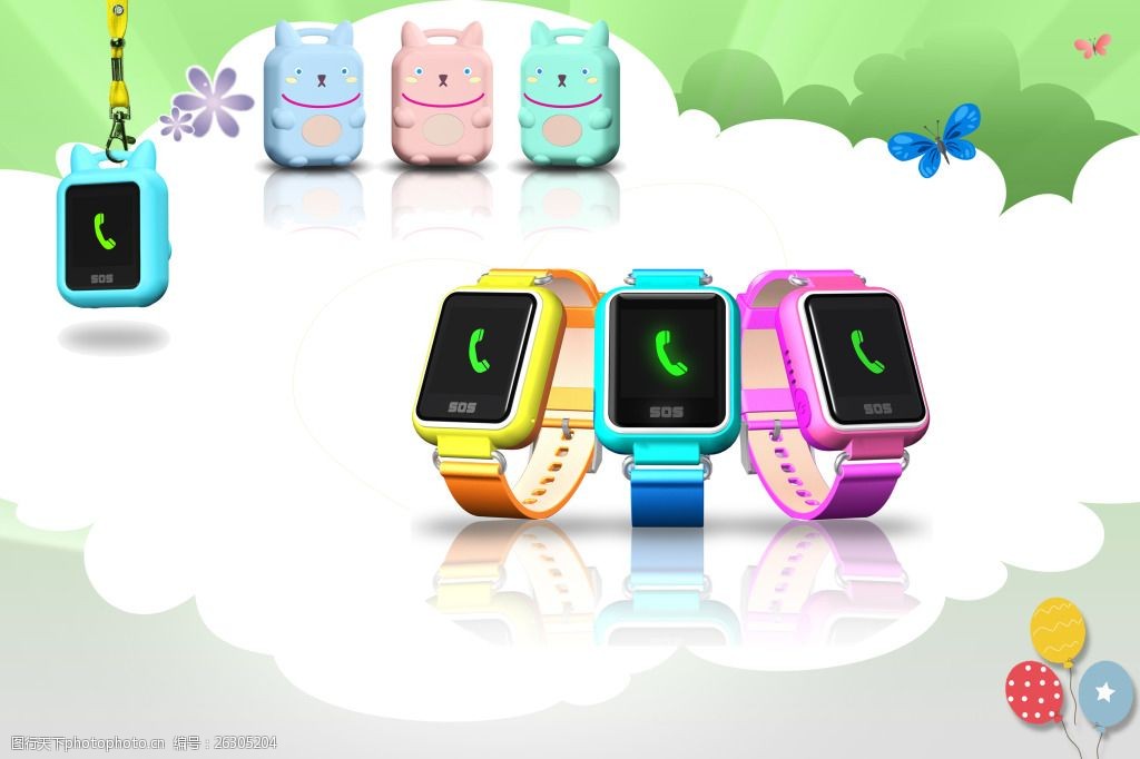 电话手表广告图片素材