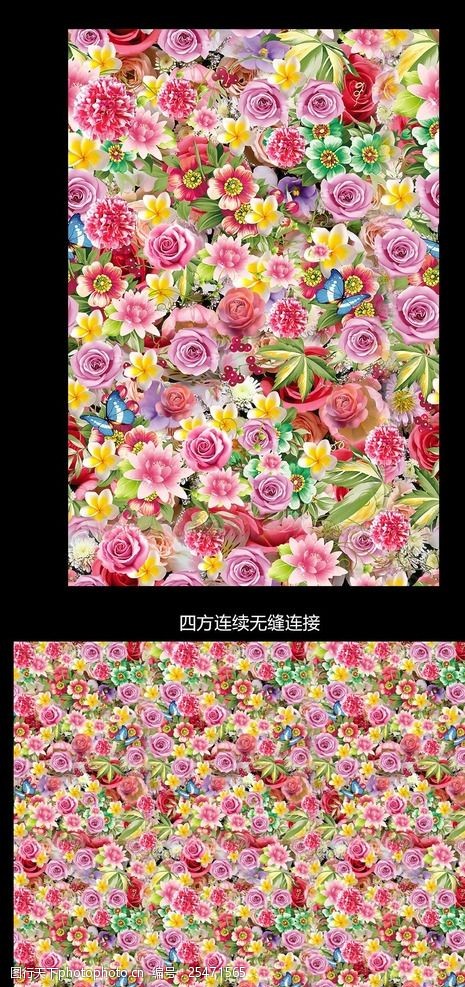 花卉纹样图案写真图片