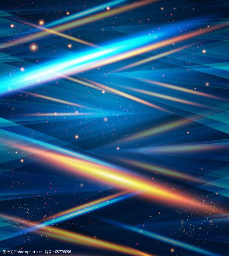 霓虹光束背景矢量素材