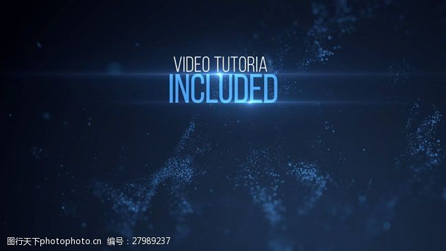 暗物质元素ae片尾模板下载