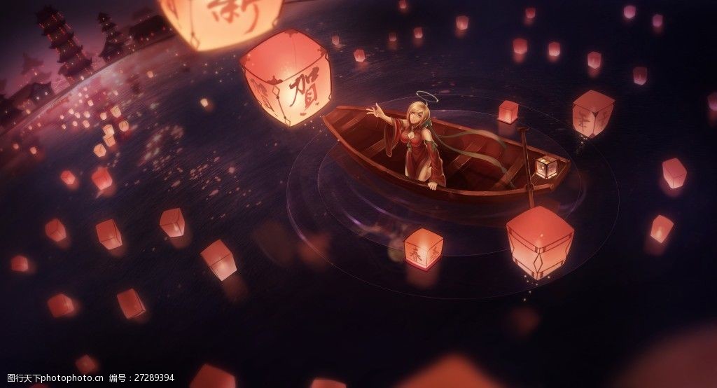 孔明灯超高清大图图片-图行天下图库