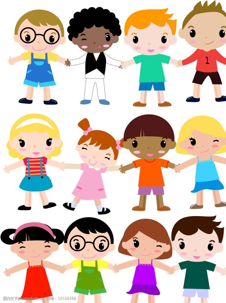 各国卡通小朋友图片