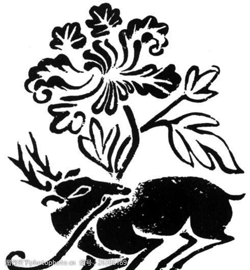 关键词:鸟兽纹样 传统图案0047 传统图案 设计素材 动物图案 装饰图案