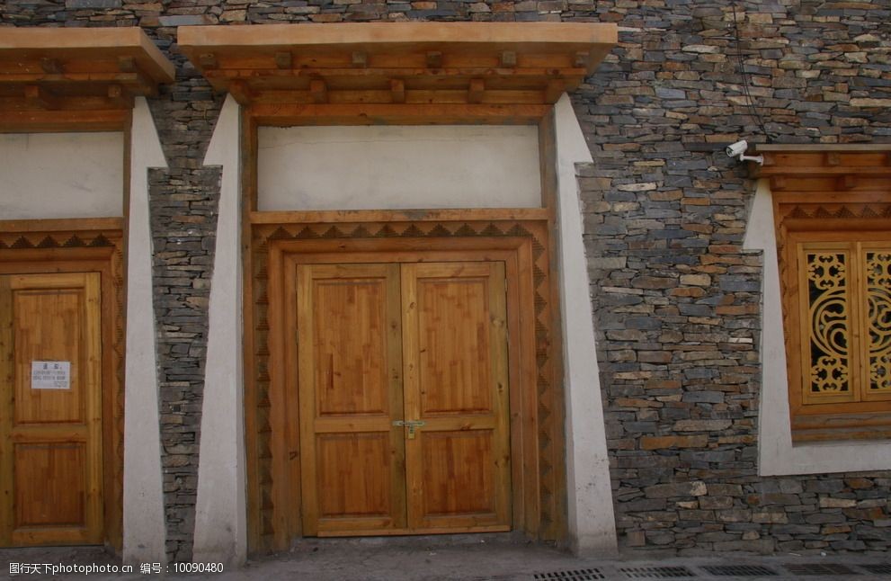 藏式木门图片