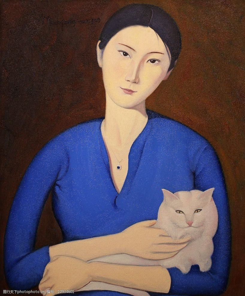 抱猫的男子图片