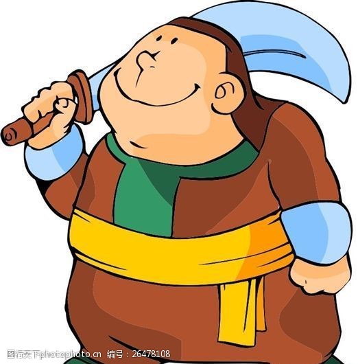 古代人物卡通漫画矢量素材ai格式_0140