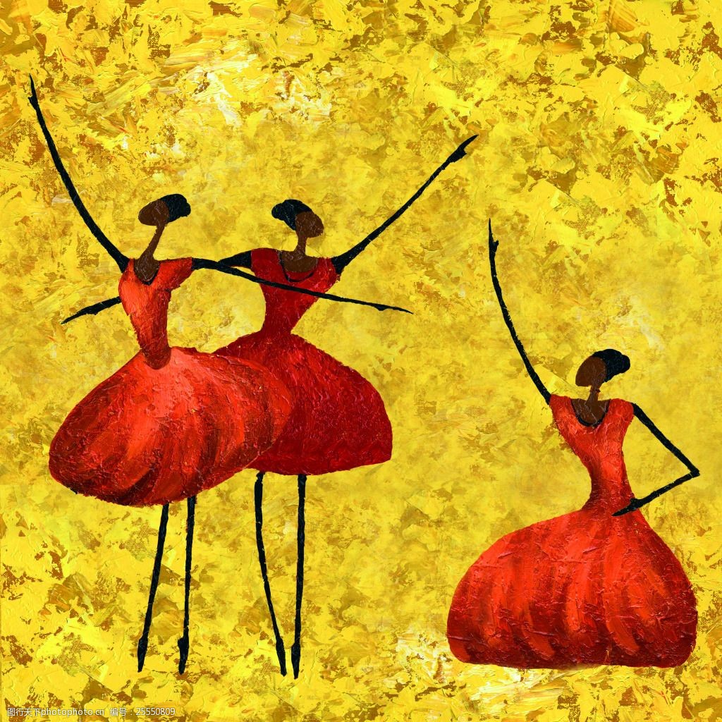 关键词:跳舞的女人油画 跳舞的女人 油画 抽象油画 人物油画 黄色