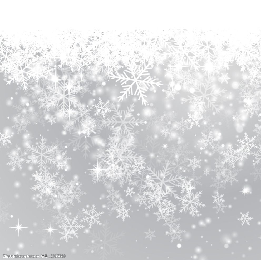白色雪花背景矢量素材