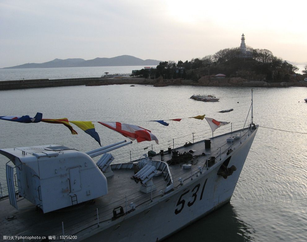 青島海軍博物館驅逐艦圖片