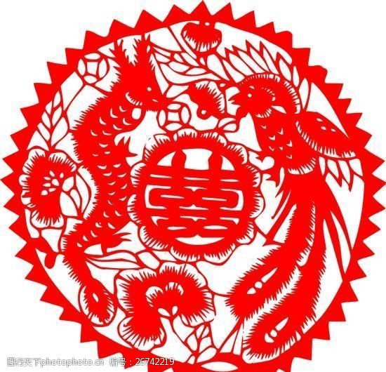 關鍵詞:0012雙喜字 囍 吉祥圖案 剪紙 矢量ai 設計素材 民俗剪紙 中華