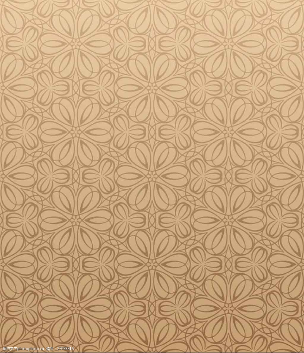 古典花纹底纹矢量