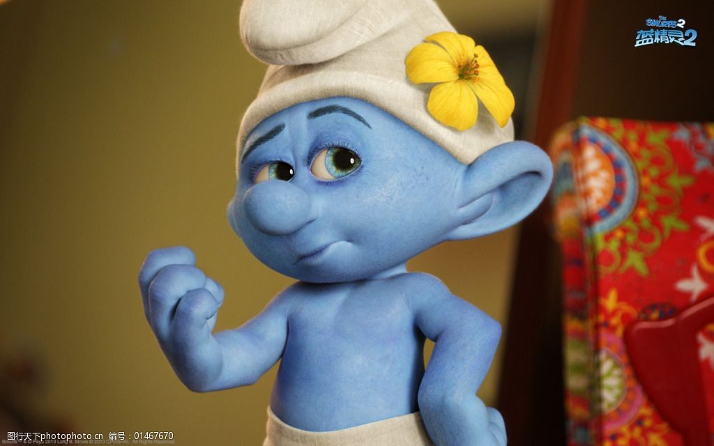 蓝精灵卡通壁纸下载
