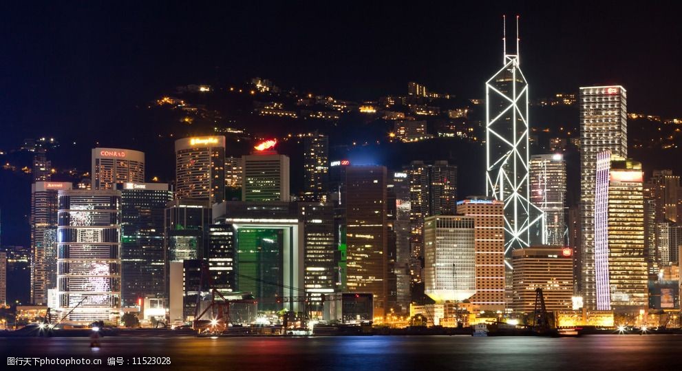 香港夜景图片图片-图行天下图库
