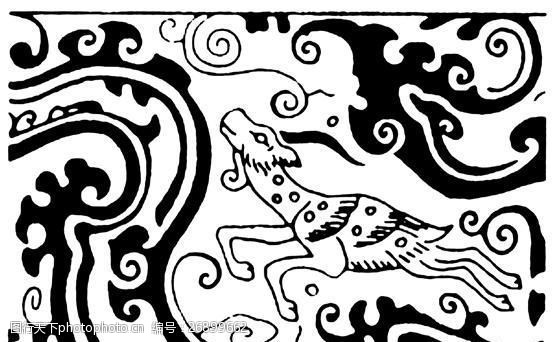 瑞兽纹样青铜纹饰传统图案_0064