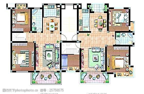 户型图分层psd_28图片-图行天下图库