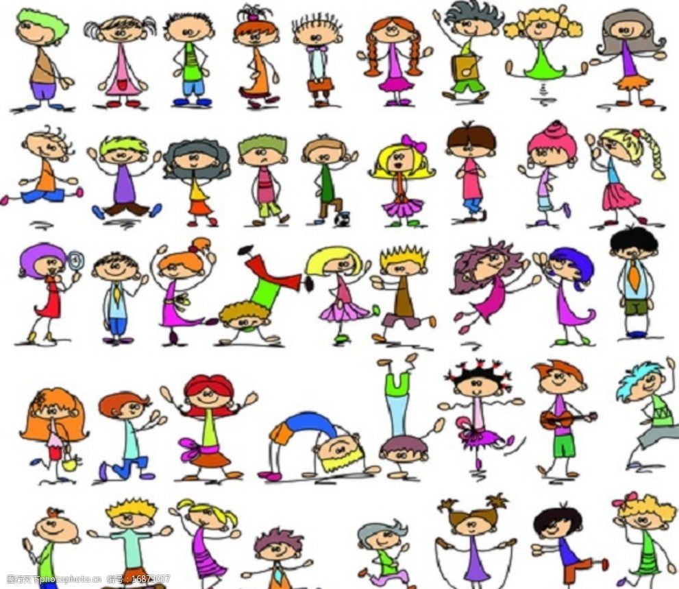 卡通人物素材图片