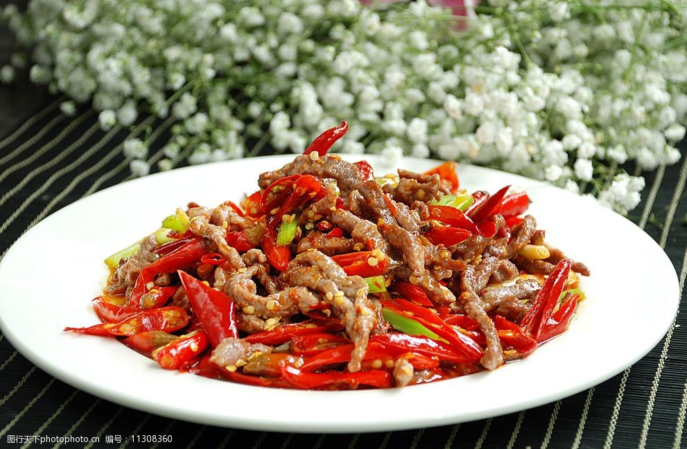 爆椒牛肉丝牛肉丝图片