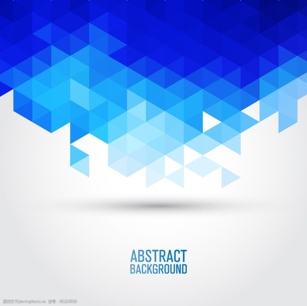 蓝色几何形背景矢量素材图片