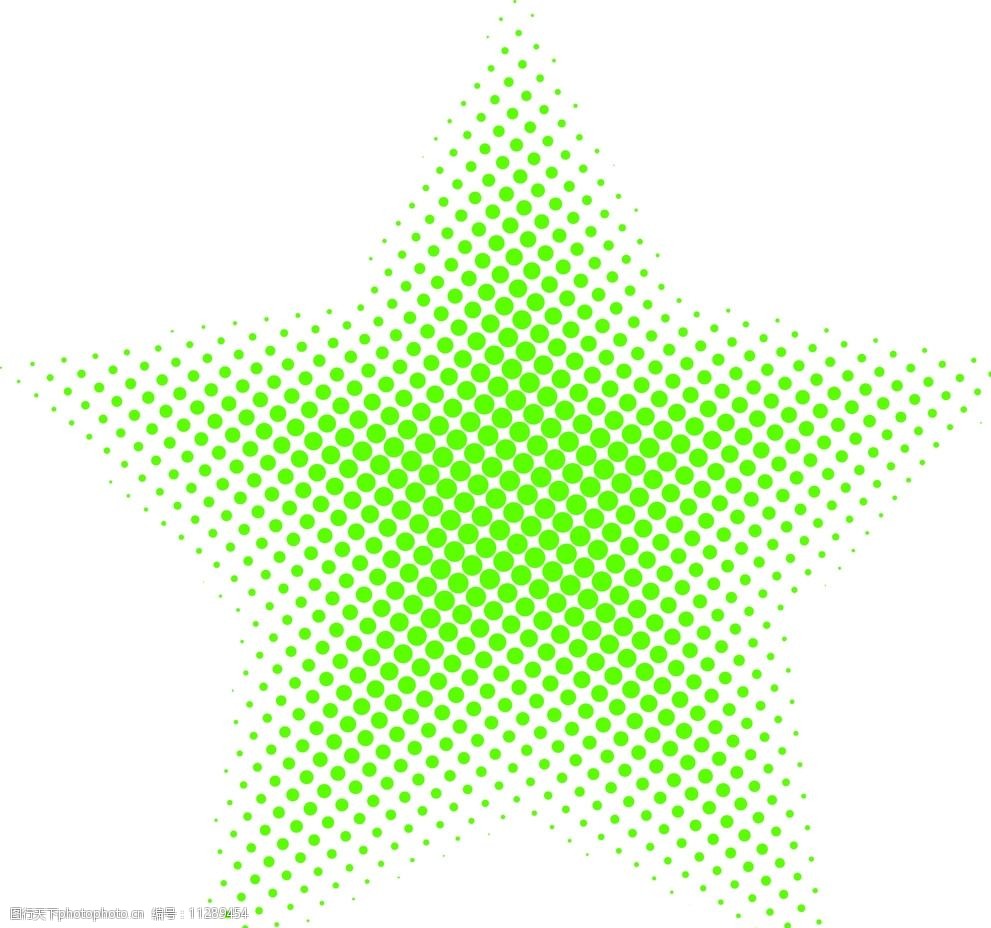 五角星圆点矢量图图片