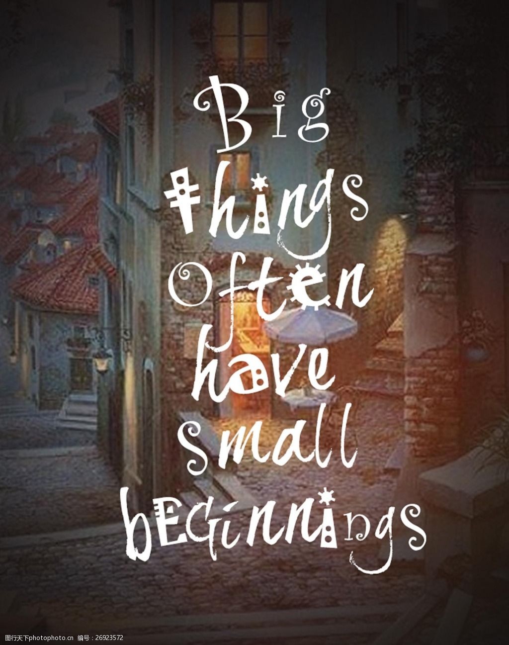 英文字体排版海报背景